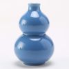 3.4oz Blue Small Wine Jug Gourd Ceramic White Wine Jar Antique Style Empty Flask Flagon - Default