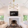 Light Sputnik Geometric Chandelier - Gold