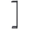 vidaXL Towel Rack Black 5"x5"x23.6" Iron - Black