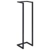 vidaXL Towel Rack Black 9.8"x7.9"x37.4" Iron - Black