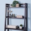 Bathroom Over Toilet Shelf Wooden Espresso Space Saver with 3 Shelves - Espresso