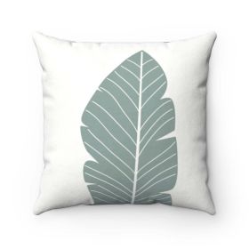 Abstract Green Leaf Double Sided Cushion Home Decoration Accents - 4 Sizes (size: 14" X 14")