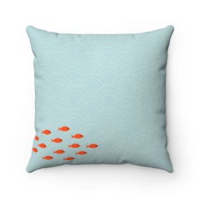 School of Fishes Cushion Home Decoration Accents - 4 Sizes (size: 14" X 14")