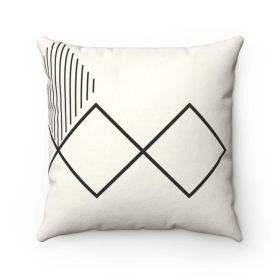 Diamond Abstract Lines Cushion Home Decoration Accents - 4 Sizes (size: 14" X 14")