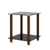 1-Piece Side Table ;  2-Tier Space End Table ; Modern Night Stand;  Sofa table;  Side Table with Storage Shelve