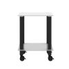 1-Piece Side Table ;  2-Tier Space End Table ; Modern Night Stand;  Sofa table;  Side Table with Storage Shelve