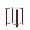 1-Piece Side Table ;  2-Tier Space End Table ; Modern Night Stand;  Sofa table;  Side Table with Storage Shelve